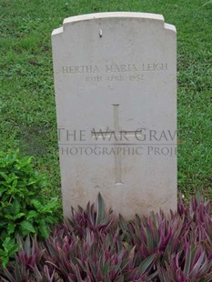 TRINCOMALEE WAR CEMETERY - LEIGH, HERTHA MARIA